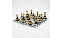 Chess Set with Board Decorative Chess Set Chessboard Glossy Lustrous for Adults, Study, Living Room