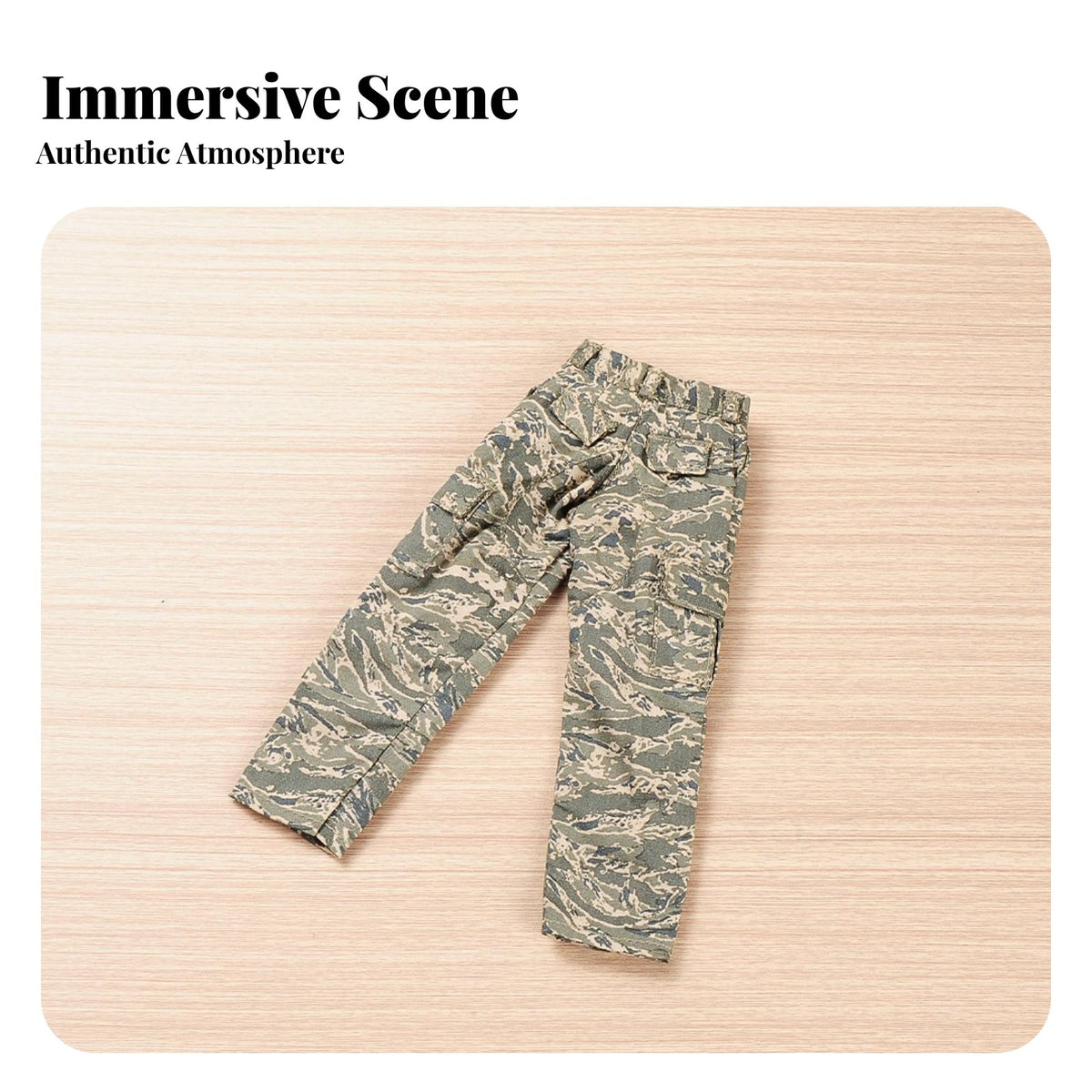 1/6 Scale Pants Combat Print 1/6 Scale Action Figure Clothes