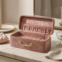 Bracelet Storage Case Zipper Closure Travel Jewelry Case Lined Interior