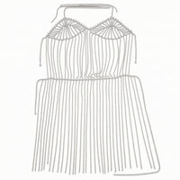 Rhinestone Body Chain with Fringe Lightweight Jewelry Crystal for Women