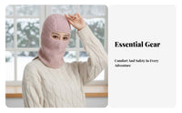 Windproof Neck Warmer Hood Ear Protection Full Head Neck Warmer Thermal Face Cover Hood Multifunctional Fleece Balaclava for Men