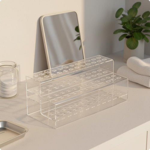 Eyelash Tweezer Stand Large Capacity Beauty Storage Easy to Clean