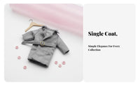 OB11 Doll Coat Long Design 1/12 Scale Doll Outerwear Belted Design Miniature Trench Coat for Hobbyists