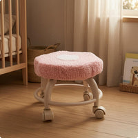 Cloud Stool Curved Legs Rolling Stool Compact
