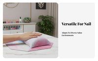 2 Pieces Marble Pattern Octagonal Manicure Mat Japanese Design Nail Hand Pillow Easy to Clean for Manicurists, Beauty Studio, Home Use