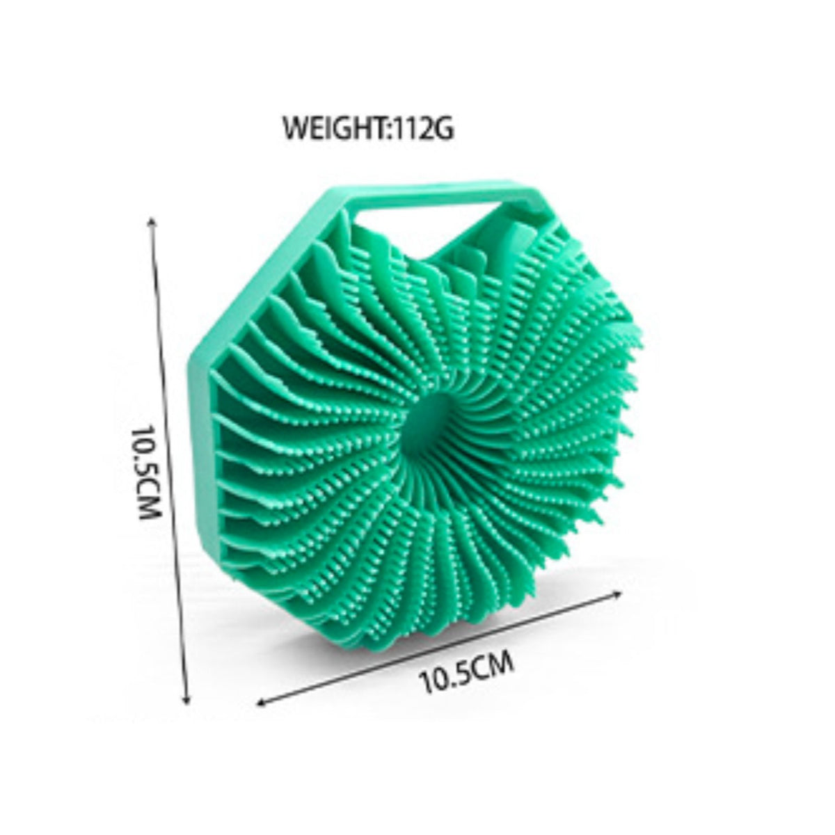 Silicone Bath Brush Hexagonal Scrub Brush Flexible Bristles