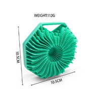 Silicone Bath Brush Hexagonal Scrub Brush Flexible Bristles
