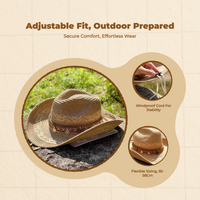 Sun Hat, Wide Brim Cowboy Style, Summer Beach Protection