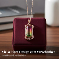 Watermelon Tourmaline Neckpiece Elegant Design Watermelon Tourmaline Necklace