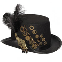 Gothic Steampunk Top Hat Wide Brim Steampunk Top Hat
