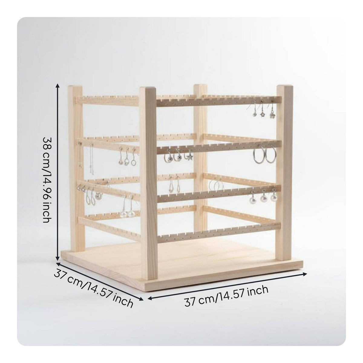 Electric Rotating Earring Stand Stable and Balanced for Boutique Owners