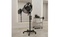 Salon Hood Dryer Adjustable Height Hooded Hair Dryer Gentle Drying