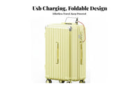 Hardside Carry-on Lightweight Design Ribbed Hardside for Airport