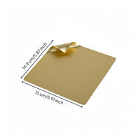 Corner Tray Mirror Polished Square Metal Tray Rust Resistant for Dining Table