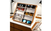 Sunglasses Display Case Slanted Eyeglass Display Box Upright for Optical Shop