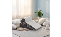 3 Pieces Wedge Pillow Set Quilted Cover Memory Foam Wedge Pillow Sloped Design