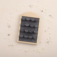 Wooden Earring Rack Large Capacity Tabletop Jewelry Display for Market Stall