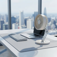 Rechargeable Desk Fan Brushless Engine Cooling Device Quiet for Students