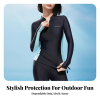 UPF 50+ Long Sleeve Quick-Dry Rash Guard for Surfing