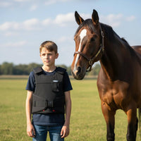Horse Riding Torso Protector Shoulder Protection Equestrian Vest Customizable Fit Padded Riding Vest for Adults, Equestrians