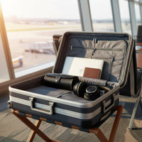 Cylinder Watch Travel Case Soft Interior Lining Watch Travel Case Accessory Storage Fine Stitching Snap Button Closure for Men
