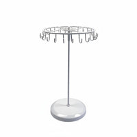 Rotating Necklace Stand Wrought Iron Metal Earring Hanger Detachable Design