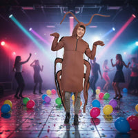 Cockroach Costume Hilarious Funny Gift Roach Jumpsuit Loose Fit for Halloween