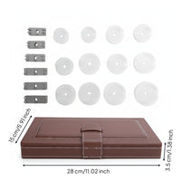 18 Pieces Threaded Openings Upgraded Watch Case Opening Kit Watch Repair Kit for Watchmakers