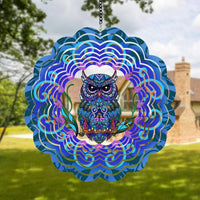 3D Owl Wind Gift Idea Owl Wind Weather Resistant for Yard, Patio