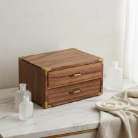 Wooden Drawer Organizer Large Capacity Retro Desktop Storage Box Desktop Apothecary Cabinet Versatile Apothecary Cabinet