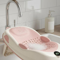 Infant Bath Lounger Temperature Display Soft Bath Bed Foldable for Newborns