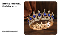 Crystal Crown Sparkling Crystal S Crystal Queen Crown Bridal Headpiece Elegant Design Crystal Queen Tiara for Photoshoot