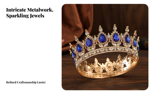 Crystal Crown Sparkling Crystal S Crystal Queen Crown Bridal Headpiece Elegant Design Crystal Queen Tiara for Photoshoot