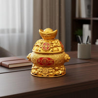 Treasure Bowl Prosperity Wealth Bowl Decoration Good Luck for Desk, Shop Owners