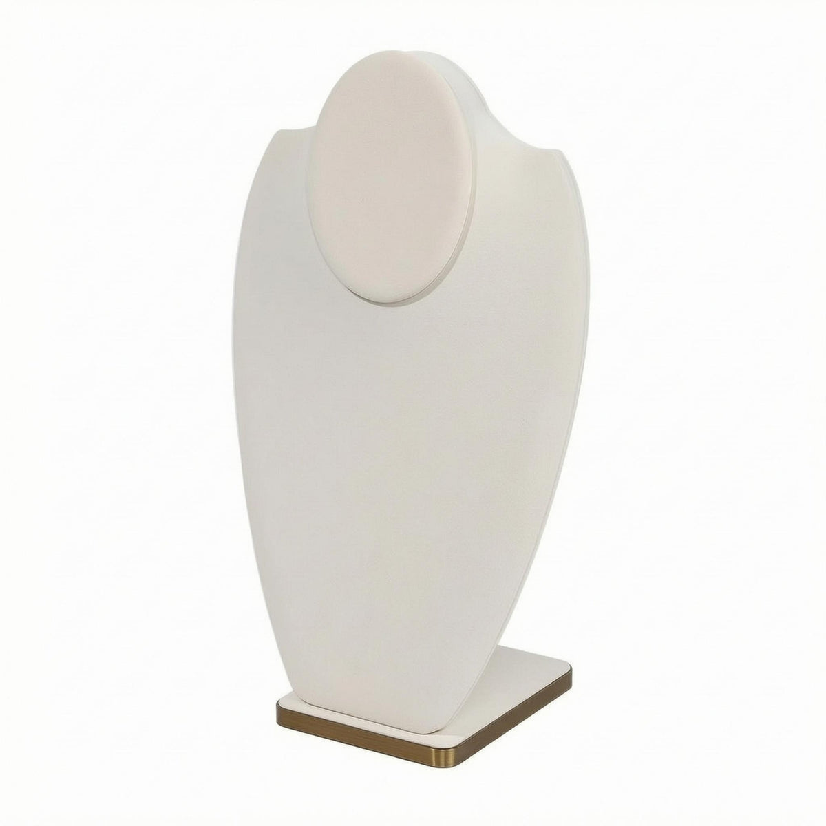 PU Leather Necklace Display Upright PU Leather Bust Display Polished Surface