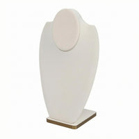 PU Leather Necklace Display Upright PU Leather Bust Display Polished Surface