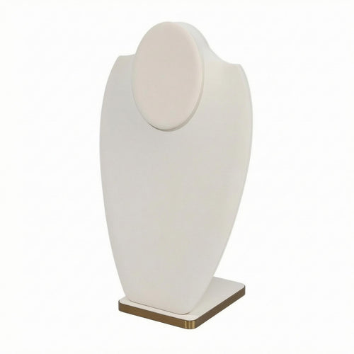 PU Leather Necklace Display Upright PU Leather Bust Display Polished Surface