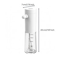 Electric Foam Dispenser Measurement Markings Measuring Foam Dispenser Cylindrical Top Washroom Accessory