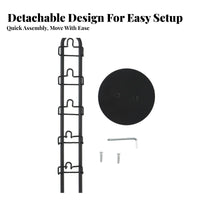 Detachable 5 Tier Glasses Display Stand Space-Saving 5 Tier Sunglasses Stand Stable Base for Retailers, Dresser, Entryway