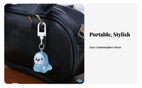 Luminous Ghost Charm Illuminatein-the-Dark Keychain Jelly-Like Texture