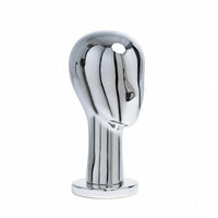 Electroplated Head Bust Stylized Face Reflective Display Mannequin with Base