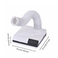 Nail Dust Collector Built in Light Manicure Dust Extractor High Suction Nail Vacuum Multi Use Stable Performance for Dentists