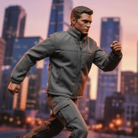 1/6 Scale Jacket Stylish Design Male Fighter Figure Outerwear Action Figure Coat Realistic Feature Miniature Jacket Great Gift