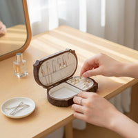 Wooden Jewelry Box Decorative Wooden Trinket Box Polished Surface