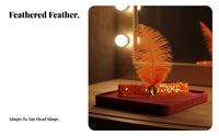 Glitter Feather Headpiece Crystal Accent Feather Headband 1920s Jazz-Age Headband Elastic Fit Headdress Vintage Design for Women