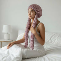 Heatless Wave Bonnet Overnight Styling Satin Sleep Bonnet Breakage Reduction