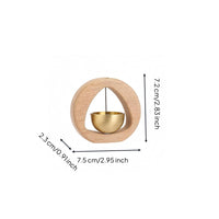 Wooden Wind Chime Solid Wood House Decoration Rounded