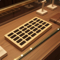Wooden Jewelry Tray Multi-Slot Design Band Holder for Shop Owners