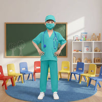 Educational Kids Science Coat Uniform Comfortable Material Child's Science Coat Costume Realistic Design for Preschoolers, Career Day