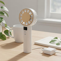 Handheld Cooling Fan Portable Ice Cooling Fan Adjustable Speed Lightweight Design for Outdoor, Camping